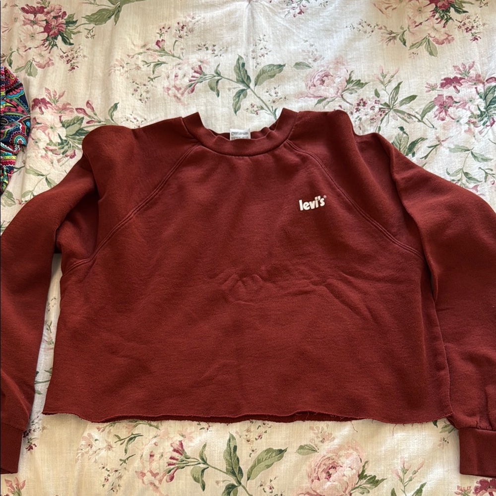 Levi's Burgundy Crewneck Sweatshirt